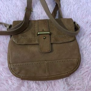 Fossil leather crossbody